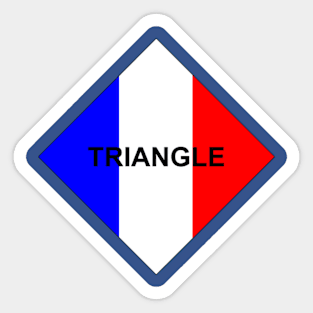 France Triangle Sticker